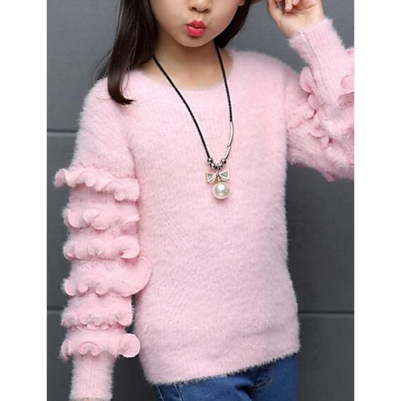 Girl's Casual/Daily Solid Sweater & ...