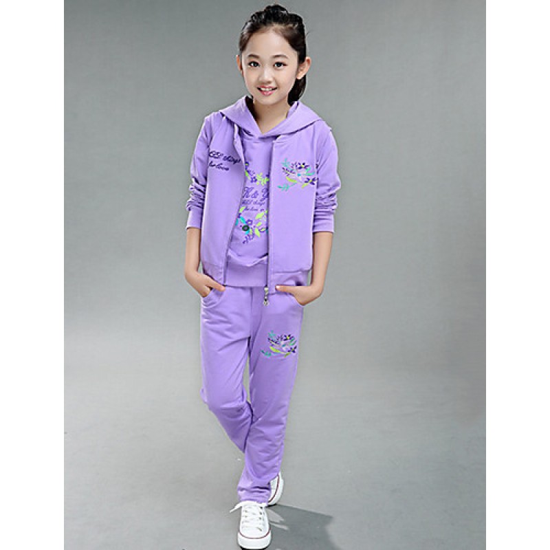 Girl's Cotton Spring/Autumn Fashion Prin...