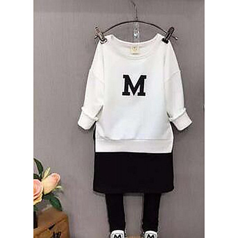 Girl's Casual/Daily Solid Hoodie & S...