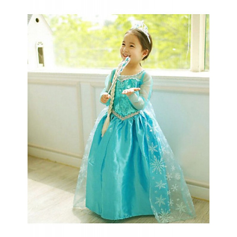 Gils Snowflake Printed Princess Dress  