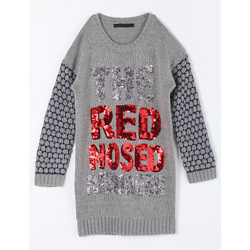 Girl's Casual/Daily Solid Sweater & ...